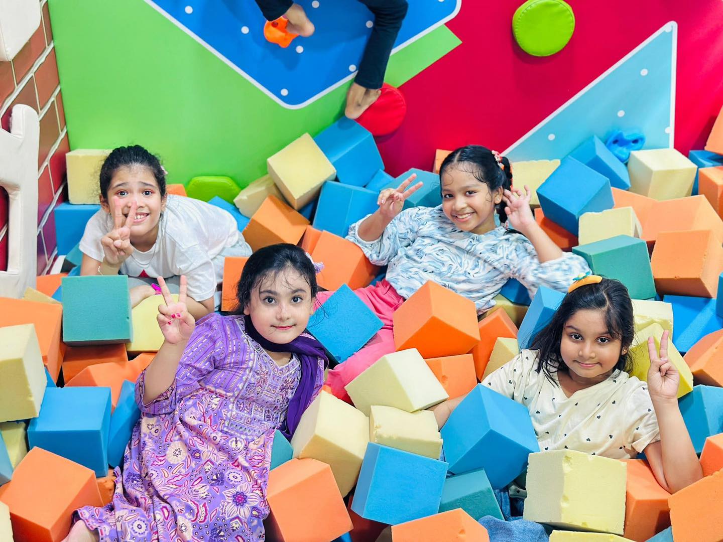 Foam Pool Activities - Indoor Playground Fun Khulshi Rock Climbing